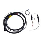 Imagen del cable de transmisión negro de Motorola, modelo CA1220, con una longitud de 1.8 metros