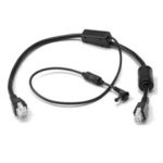 Cable de transmisión Zebra negro modelo CBL-DC-379A1-01 para conexión rápida y eficiente.