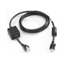 Cable de transmisión Zebra modelo CBL-DC-382A1-01 en color negro, ideal para conectividad estable y duradera.