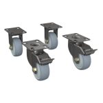 Accesorio de bastidor Zebra con ruedas giratorias modelo CS-RAC-WHEEL