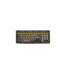 Teclado médico USB QWERTY en inglés de Zebra en color negro y amarillo con el SKU KYBD-QW-VC80-S-1, ideal para entornos médicos por su diseño ergonómico y durabilidad.