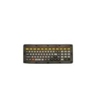 Teclado médico USB QWERTY en inglés de Zebra en color negro y amarillo con el SKU KYBD-QW-VC80-S-1, ideal para entornos médicos por su diseño ergonómico y durabilidad.