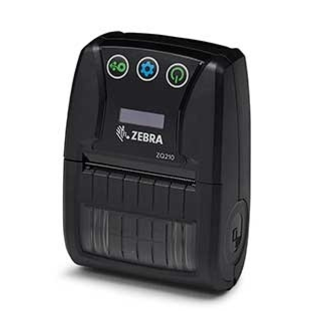 Zebra ZQ210 impresora de etiquetas portátil inalámbrica Impresora de etiquetas Zebra ZQ210 con tecnología térmica directa, resolución de 203 x 203 DPI y velocidad de 60 mm/s, SKU ZQ21-A0E12KE-00