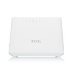 Router inalámbrico Zyxel DX3301-T0 con Gigabit Ethernet, doble banda en 2,4 GHz y 5 GHz, color blanco. SKU DX3301-T0-DE01V1F.