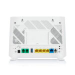 Router inalámbrico Zyxel DX3301-T0 con Gigabit Ethernet, doble banda en 2,4 GHz y 5 GHz, color blanco. SKU DX3301-T0-DE01V1F.