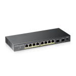 Zyxel GS1100-10HP v2 switch no administrado con Gigabit Ethernet (10/100/1000) y PoE, color negro, SKU: GS1100-10HP-EU0102F