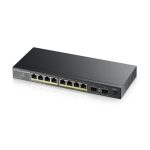 Zyxel GS1100-10HP v2 switch no administrado con Gigabit Ethernet (10/100/1000) y PoE, color negro, SKU: GS1100-10HP-EU0102F