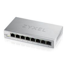 Zyxel GS1200-8, switch gestionado, Gigabit Ethernet (10/100/1000), color plata, SKU GS1200-8-EU0101F