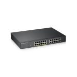 Zyxel GS1900-24EP, Switch gestionado L2 Gigabit Ethernet (10/100/1000) con Energía sobre Ethernet (PoE) Negro. SKU: GS1900-24EP-EU0101F