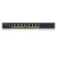 Zyxel GS1915-8EP con gestión L2, Gigabit Ethernet (10/100/1000), Energía sobre Ethernet (PoE) en color negro. SKU: GS1915-8EP-EU0101F