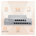Switch Zyxel MG-105 no administrado, compatible con velocidades de 100, 1000 y 2500 Mbps y chasis de acero, SKU MG-105-ZZ0101F