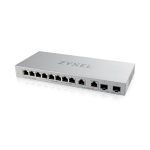 Imagen del Zyxel XGS1010-12-ZZ0102F, un switch no administrado con Gigabit Ethernet de 12 puertos en color gris SKU XGS1010-12-ZZ0102F