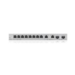 Zyxel switch gestionado Gigabit Ethernet XGS1210-12 de color gris, modelo XGS1210-12-ZZ0102F