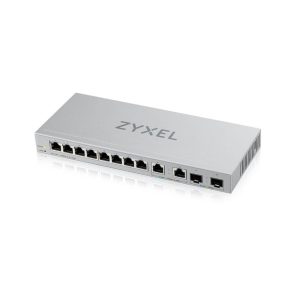 Zyxel switch gestionado Gigabit Ethernet XGS1210-12 de color gris, modelo XGS1210-12-ZZ0102F