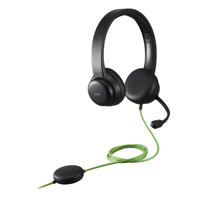 Acer GP.HDS11.01N auricular y casco Auriculares Alámbrico Diadema Llamadas/Música Negro 1 Acer GP.HDS11.01N auriculares alámbricos
