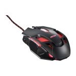 Ratón de juego Acer Nitro Gaming NMW200, color negro, ambidextro, con conexión USB tipo A, sensor óptico de 7200 DPI, SKU GP.MCE11.039