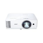 Proyector Acer S1386WH con alcance estándar, 3600 lúmenes ANSI, resolución WXGA (1280x800), blanco, SKU MR.JQU11.001