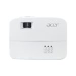 Proyector blanco Acer modelo P1157i con 4500 lúmenes ANSI, tecnología DLP, resolución SVGA 800x600 y capacidad 3D. SKU MR.JUQ11.001