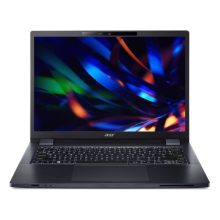 Vista frontal del portátil Acer TravelMate P4 TMP414-53-TCO-74ZQ con procesador Intel Core i7-1355U, 16 GB de RAM DDR4 y 512 GB SSD, SKU NX.B1UEB.009