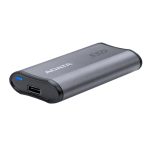 Disco Duro Externo ADATA SE880 de 1 TB con conexión USB Tipo C 3.2 Gen 2 en color gris, SKU AELI-SE880-1TCGY