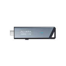 ADATA UE800 unidad flash con 1TB de capacidad, USB Tipo C 3.2 Gen 2 en color plata, SKU AELI-UE800-1T-CSG