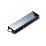 Unidad flash USB ADATA AELI-UE800-2T-CSG con capacidad de 2 TB, puerto USB Tipo C 3.2 Gen 2 y color plata. SKU: AELI-UE800-2T-CSG