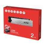 XPG GAMMIX S60 de 2 TB, interfaz M.2 PCI Express 4.0 NVMe, tecnología 3D NAND, SKU AGAMMIXS60-2T-CS