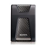 Imagen del disco duro externo ADATA HD650 con capacidad de 2 TB, conector USB 3.2 Gen 1, color negro y SKU AHD650-2TU31-CBK