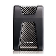 Imagen del disco duro externo ADATA HD650 con capacidad de 2 TB, conector USB 3.2 Gen 1, color negro y SKU AHD650-2TU31-CBK