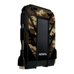 Disco duro externo ADATA HD710M Pro de 1TB con puerto USB Type-A y Micro-USB B 3.2 Gen 1, diseño de camuflaje. SKU AHD710MP-1TU31-CCF