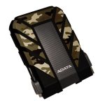 Disco duro externo ADATA HD710M Pro de 1TB con puerto USB Type-A y Micro-USB B 3.2 Gen 1, diseño de camuflaje. SKU AHD710MP-1TU31-CCF