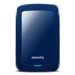 Imagen del ADATA HV300 disco duro externo con 2 TB de capacidad, USB 3.2 Gen 1 en color azul, SKU AHV300-2TU31-CBL