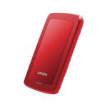 Imagen del disco duro externo ADATA HV300 con capacidad de 2 TB, USB 3.2 Gen 1, color rojo. SKU: AHV300-2TU31-CRD
