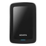 Imagen del ADATA HDD Ext HV300 con capacidad de 4TB, color negro, tamaño 2.5 pulgadas y conectividad USB 3.2 Gen 1. SKU: AHV300-4TU31-CBK