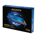 SSD ADATA LEGEND 710 con 1 TB de capacidad, interfaz M.2 PCIe 3.0, tecnología NVMe 3D NAND - SKU: ALEG-710-1TCS