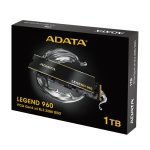 ADATA LEGEND 960 con 1 TB de capacidad, interfaz M.2 PCI Express 4.0 y tecnología 3D NAND - SKU ALEG-960-1TCS