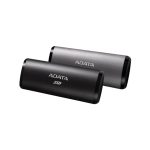 Disco duro externo ADATA SE760 de 2 TB con conexión USB Tipo C 3.2 Gen 2 en color negro. SKU ASE760-2TU32G2-CBK