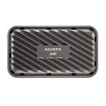 Imagen del ADATA SE770G, un disco duro externo de 2 TB con conectividad USB Tipo C 3.2 Gen 2 en color negro SKU ASE770G-2TU32G2-CBK