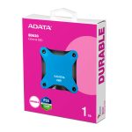 Disco duro externo ADATA SD620 con 1 TB de capacidad, conexión Micro-USB B 3.2 Gen 2, color azul, SKU SD620-1TCBL