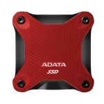 Imagen del disco duro externo Adata SD620 con capacidad de 2 TB, conexión Micro-USB B 3.2 Gen 2, en colores negro y rojo - SKU SD620-2TCRD
