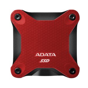 Imagen del disco duro externo Adata SD620 con capacidad de 2 TB, conexión Micro-USB B 3.2 Gen 2, en colores negro y rojo - SKU SD620-2TCRD