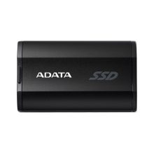 Imagen del disco duro externo ADATA SD810 con 4 TB de almacenamiento, puerto USB Tipo C y tecnología USB 3.2 Gen 2x2 en color negro. SKU SD810-4000G-CBK