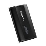 Imagen del disco duro externo ADATA SD810 con 4 TB de almacenamiento, puerto USB Tipo C y tecnología USB 3.2 Gen 2x2 en color negro. SKU SD810-4000G-CBK