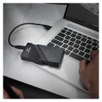 Disco duro externo ADATA SE920 con 4 TB de capacidad, tecnología Thunderbolt y USB Tipo C, SKU: SE920-4TCBK