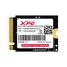 XPG unidad de estado sólido de 512 GB con interfaz M.2 PCIe 4.0 y tecnología NVMe 3D NAND. SKU SGAMMIXS55-512G-C