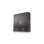Procesador AMD Ryzen 5 7600X con velocidad de 4,7 GHz, 32 MB L3 y SKU 100-100000593WOF en su caja