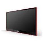 Imagen del monitor portátil AOC 16G3 de 15.6 pulgadas, pantalla TFT 1920 x 1080 pixeles, colores negro y rojo, SKU 16G3