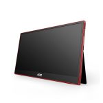 Imagen del monitor portátil AOC 16G3 de 15.6 pulgadas, pantalla TFT 1920 x 1080 pixeles, colores negro y rojo, SKU 16G3