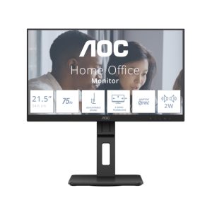 Monitor AOC E2 22E2UMF LED display de 21.5 pulgadas con resolución 1920 x 1080 Pixeles Full HD color negro, modelo 22E2UMF