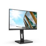 Monitor LED AOC P2 22P2Q de 54.6 cm (21.5 pulgadas), resolución 1920 x 1080 Pixeles, Full HD, color Negro, modelo 22P2Q
